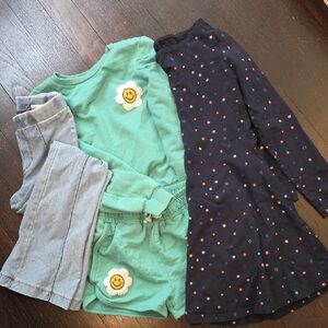 Kids' Green and Navy Outfit Set